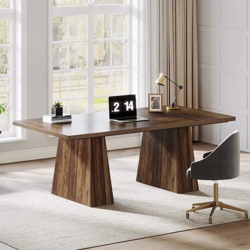 63 Inches  Executive Office Desk Large Computer Conference Table