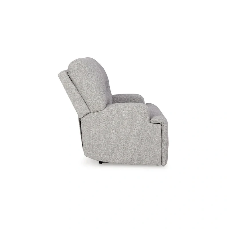 Wide Seat Power Recliner – Gray / Blue, Single