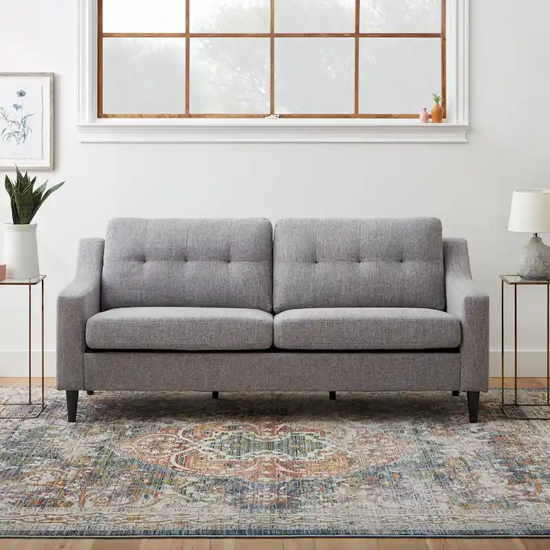 Brookside Ellen 75 Upholstered Scooped Arm Sofa
