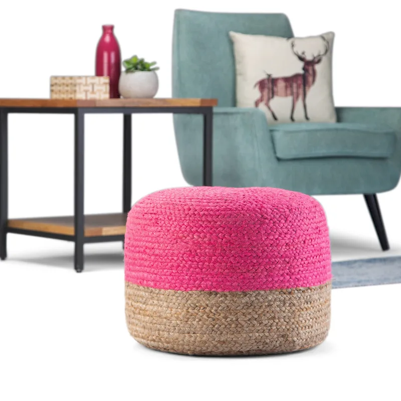 WYNDENHALL Maron Round Pouf