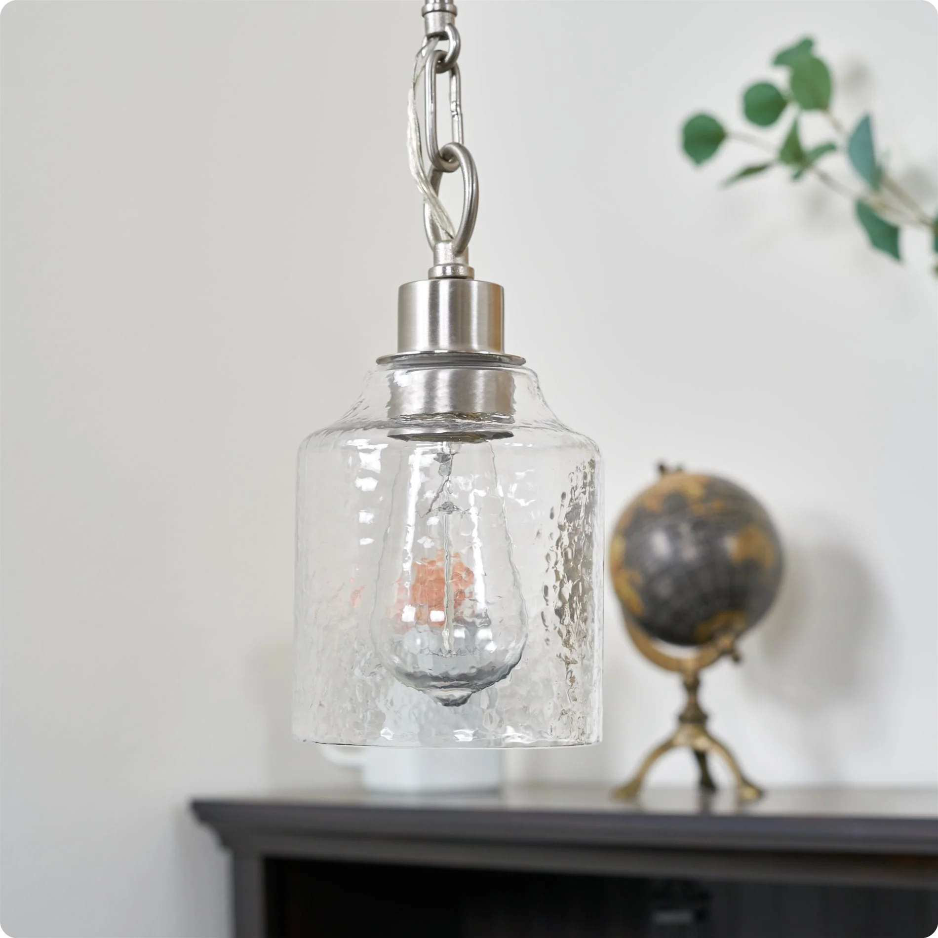 Caspian 6 Hammered Glass Shades / Replacement Glass, 3-Pack