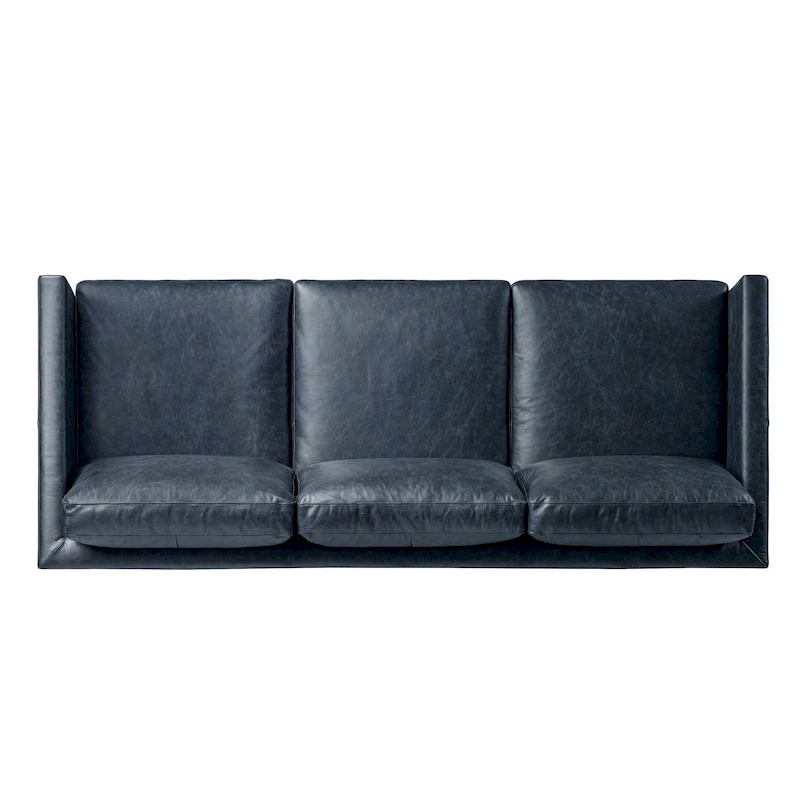 Poly & Bark Nolita 85 Sofa - Full Grain Genuine Italian Leather
