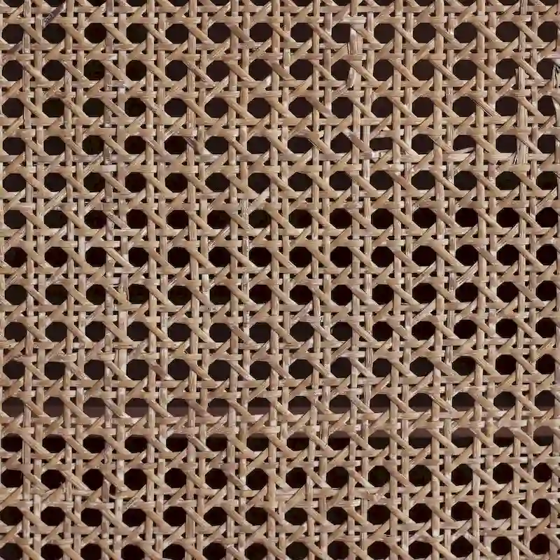 Art Leon Woven Rattan Wicker Accent Cabinet