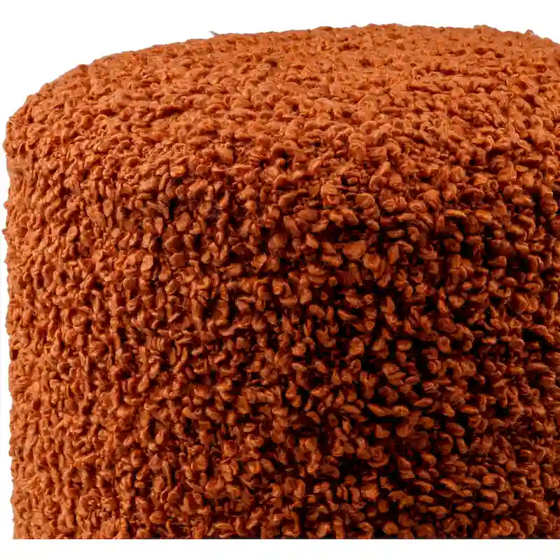 Mohave Shaggy Boucle 18-inch Tall Polyester Pouf