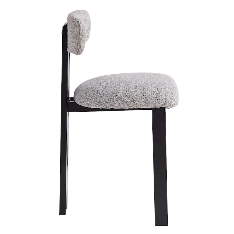 Roomfitters 26.5  Round Upholstered Counter Stools, Set of 2 Low Back Bar Chairs with Black Metal Frame