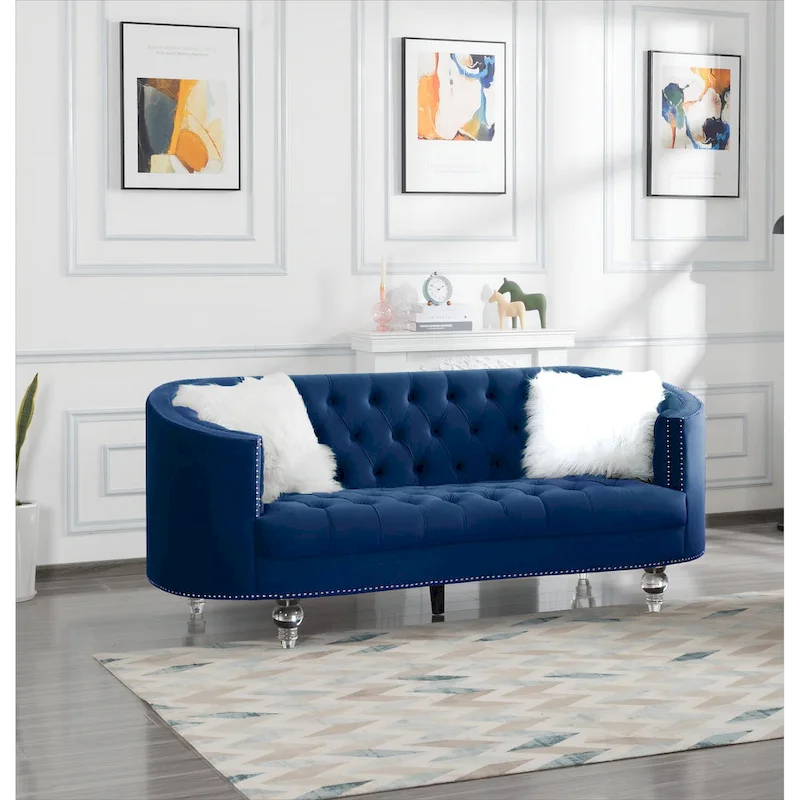 Living Room Velvet Sofa