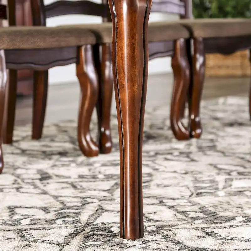 Furniture of America Shak Traditional Dark Walnut 78-inch Dining Table