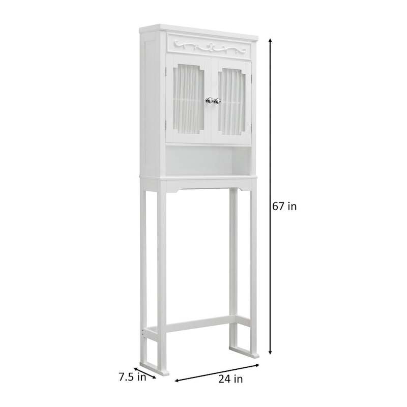 Teamson Home Lisbon Wooden Over-the-Toilet Space Saver