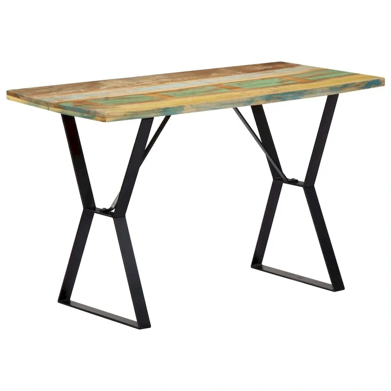 vidaXL Dining Table 47.2 x23.6 x29.9  Solid Reclaimed Wood - 47.2  x 23.6  x 29.9
