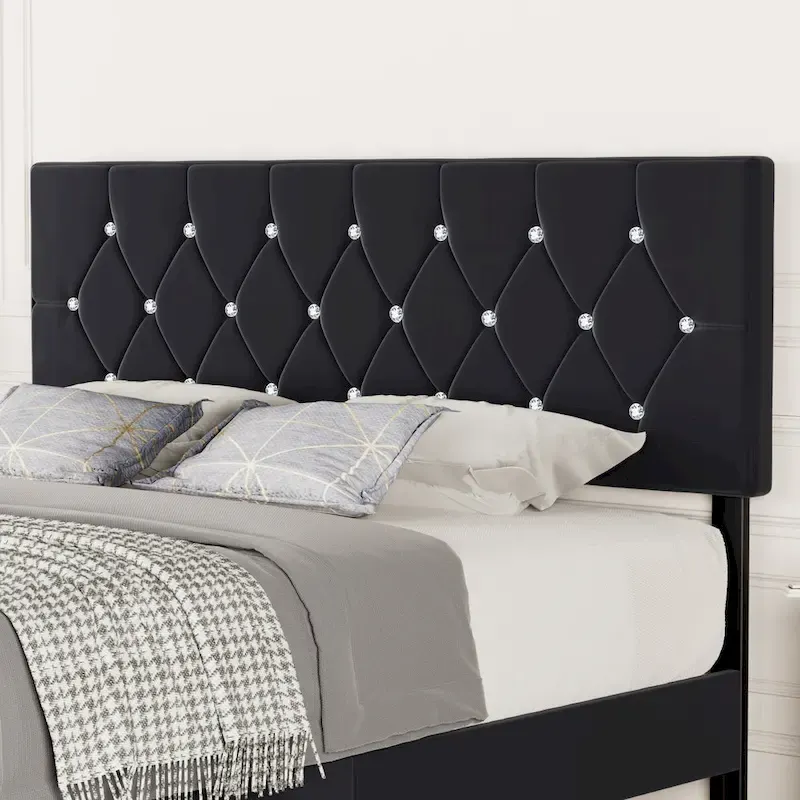 Upholstered Headboard, Diamond Tufted Adjustable Headboard from 39.8
