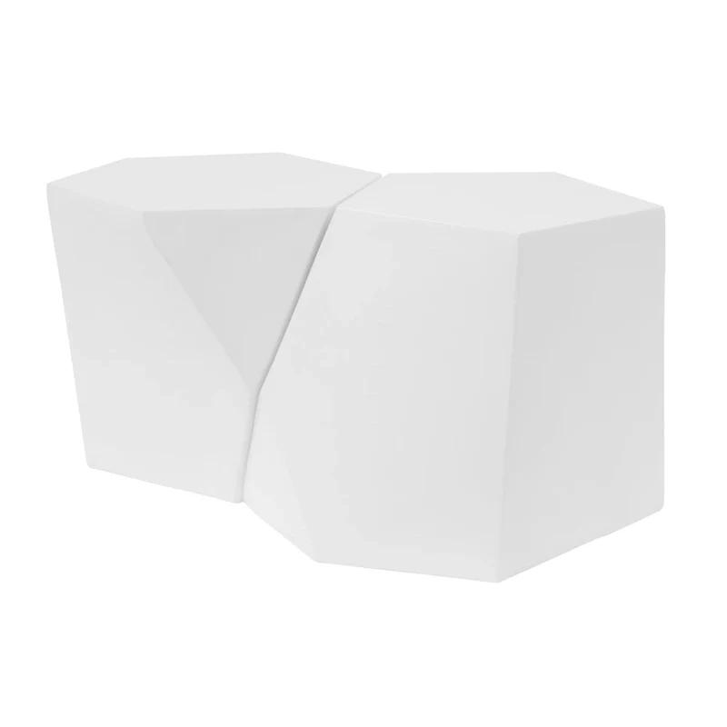 Christopher Knight Home - CloudHouse Modern MGO Coffee Table Set with Geometric Design