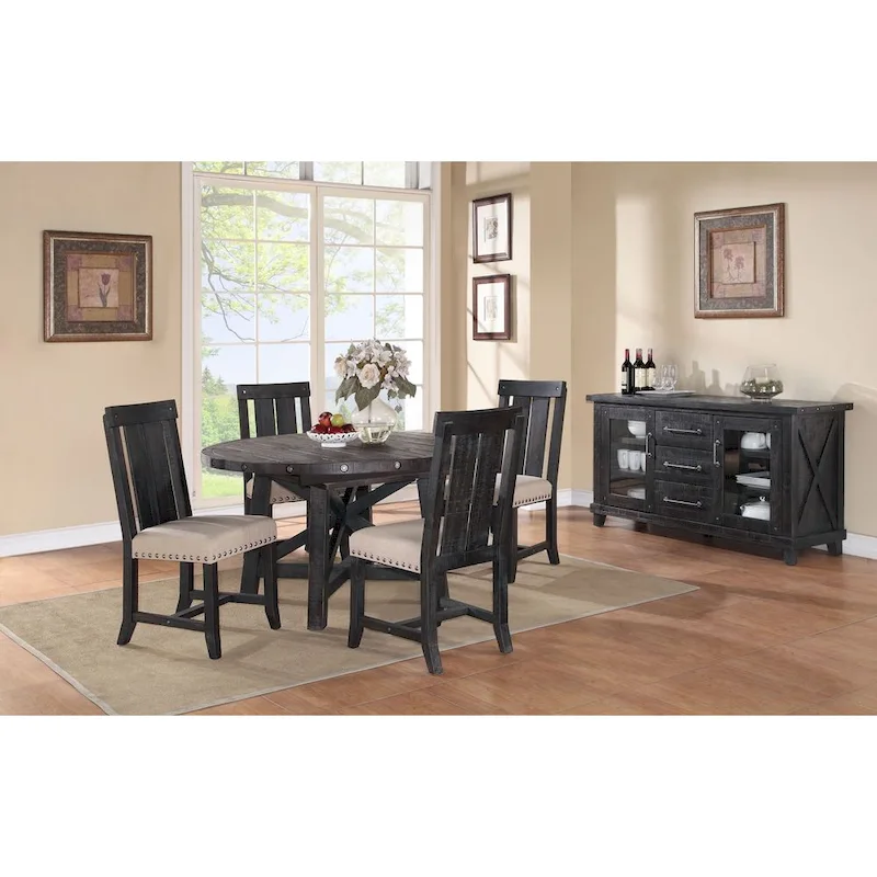 Solid Pine Round Extension Dining Table