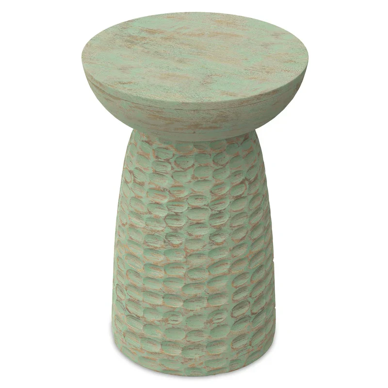 Solid Wood Accent Table - 12.6