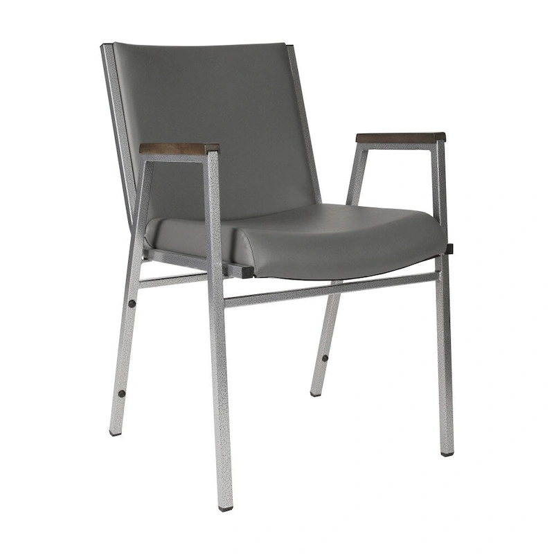 Heavy Duty Stack Chair with Arms - 21D x 21W x 31H