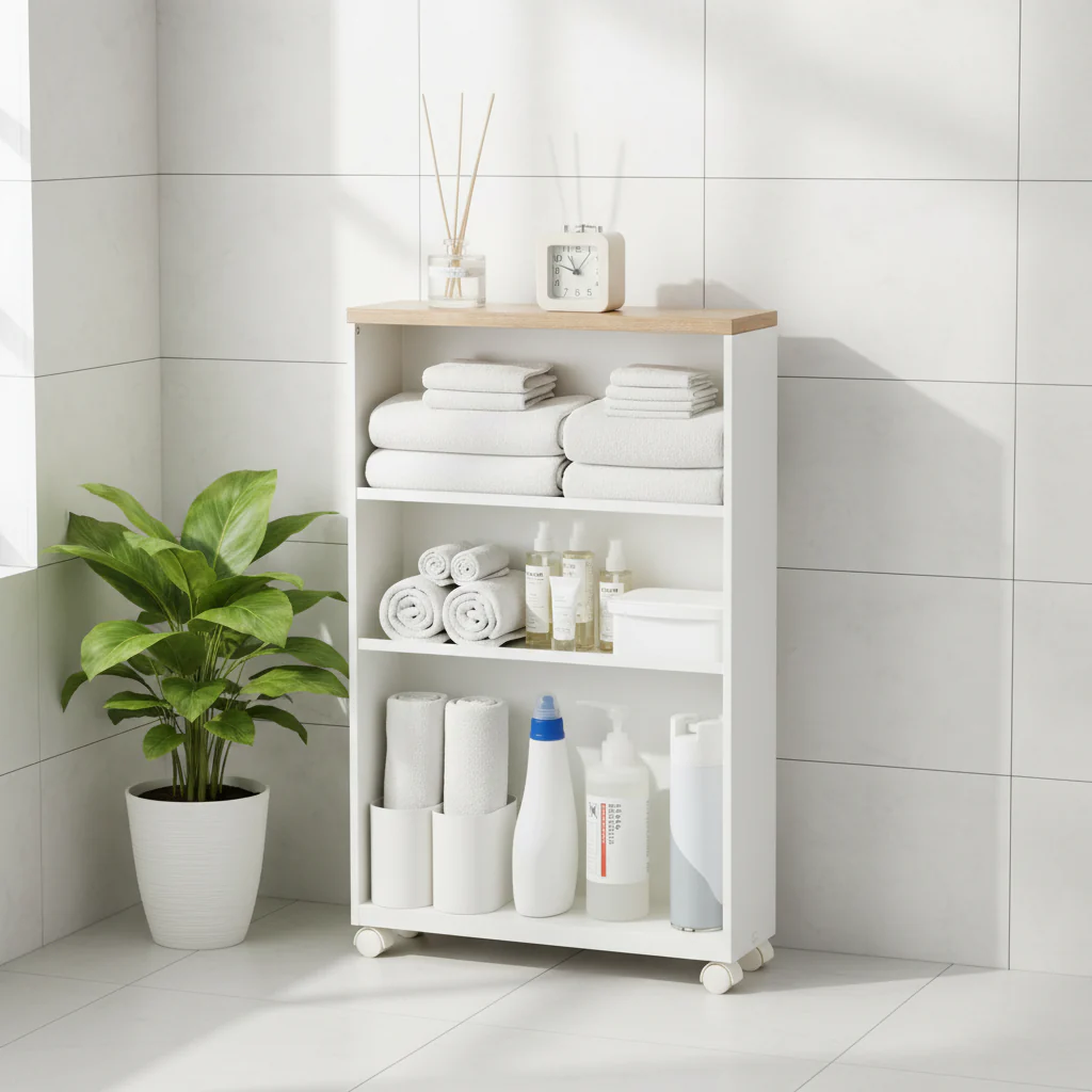 Rolling Storage Cart (Steel; Minor Assembly Required) — 18.7