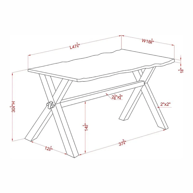 Mav Transitional Walnut 47-inch Solid Wood Sofa Table by Furniture of America