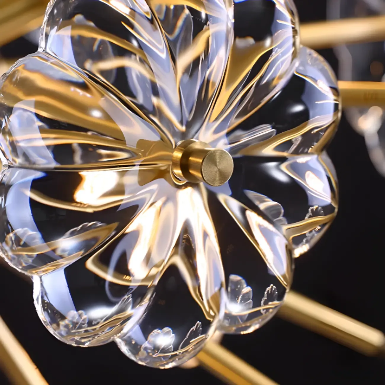 Modern Crystal Globe Chandelier with Ambient Light