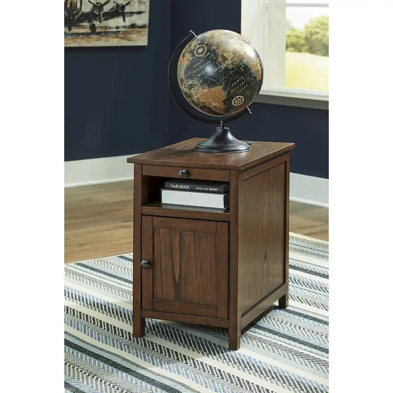 Signature Design by Ashley Treytown Chairside End Table - 16W x 24D x 24H