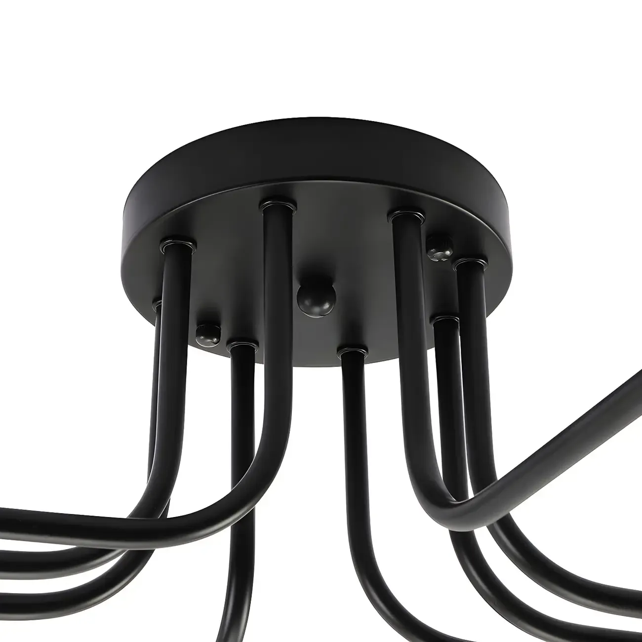 Industrial Branch Metal Semi Flush Ceiling Light