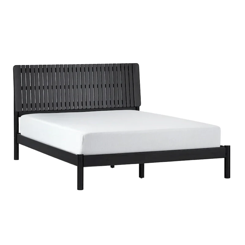 Middlebrook Designs Slatted Headboard Modern Queen Bed
