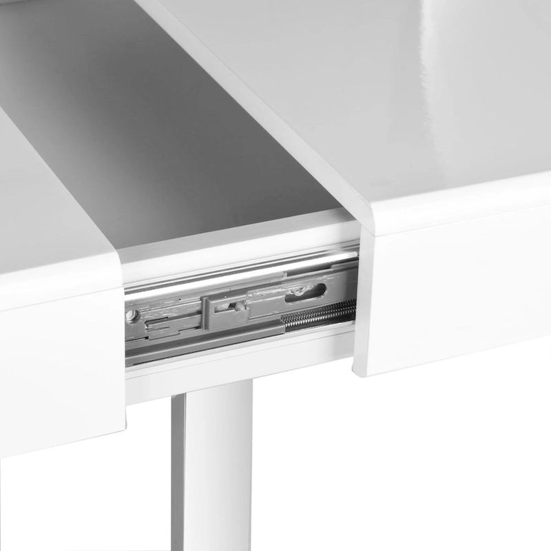 SAFAVIEH Darleen Modern Glam Modern White/ Chrome Desk