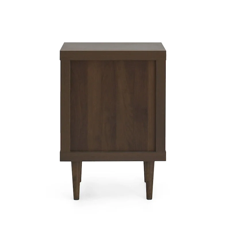 Single Drawer Nightstand with Open Shelf