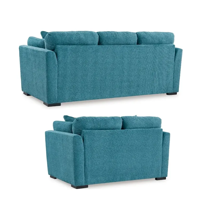 Roundhill Furniture Clareen 2-Piece Living Room Set, Sofa and Loveseat