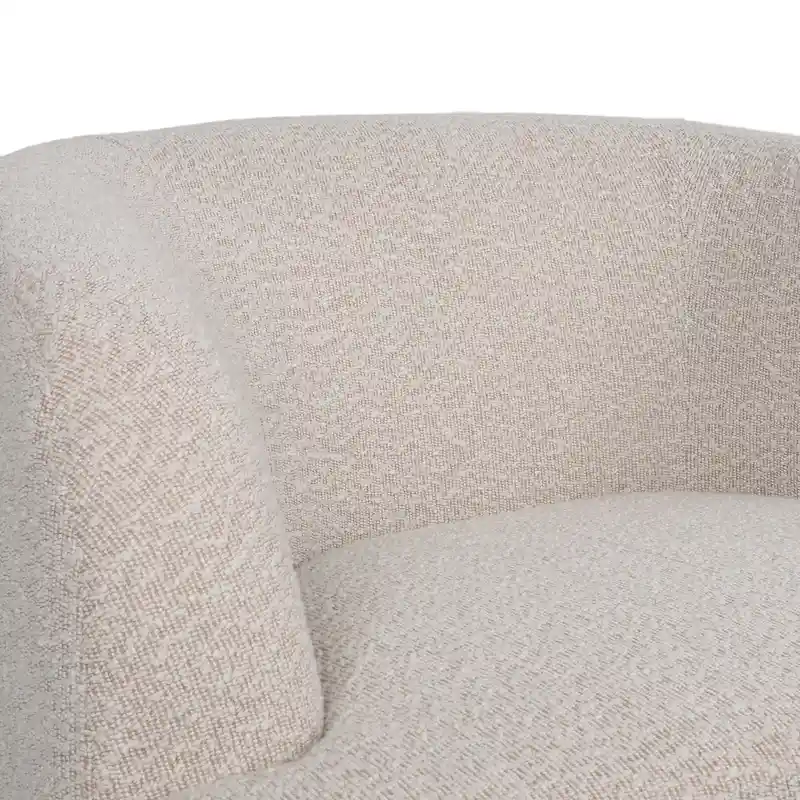 Mokena Textured Boucle Upholstered Swivel Club Chair by Christopher Knight Home