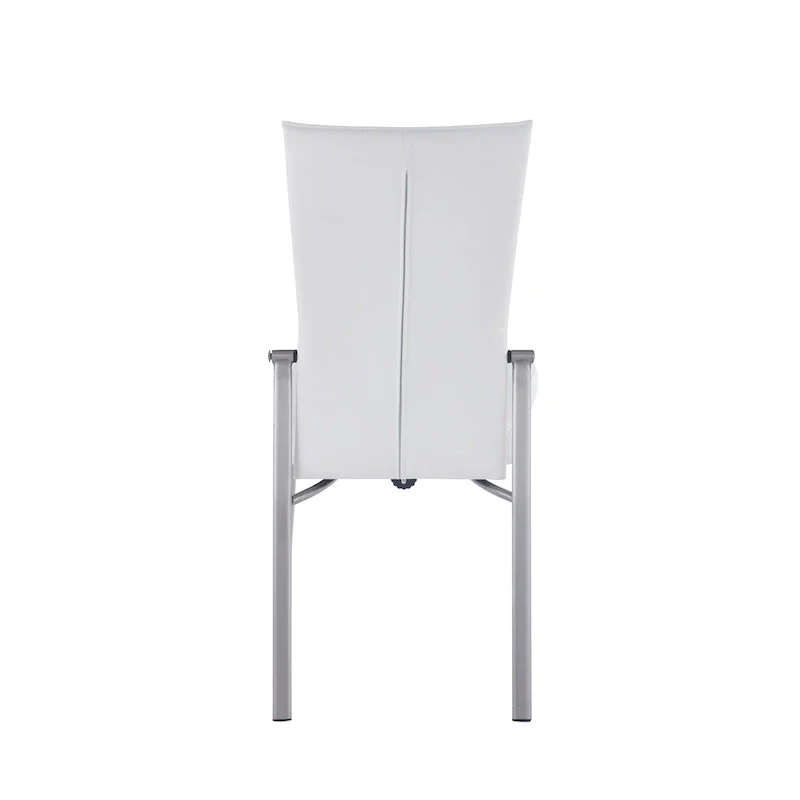 Elektra Matte White 5-Piece Dining Set