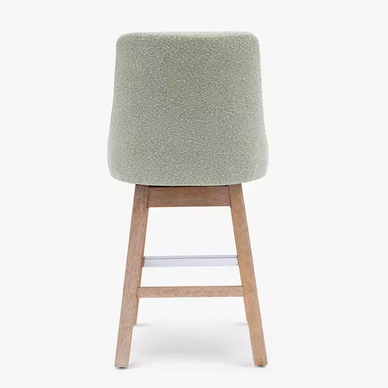 WestinTrends 26 Upholstered Swivel Counter Height Bar Stool, Desert Sage