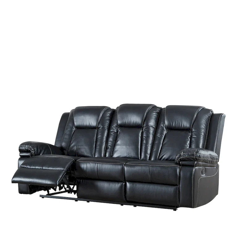 Bonded Leather Recliner Sofa