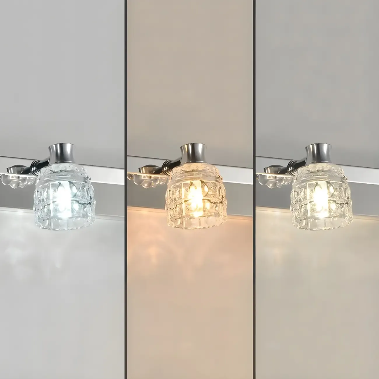 Modern Chrome Crystal Bathroom Vanity Light