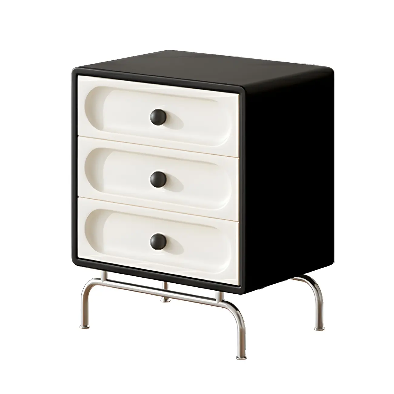 Stylish White Wooden Double Dresser with Soft-Close Drawers