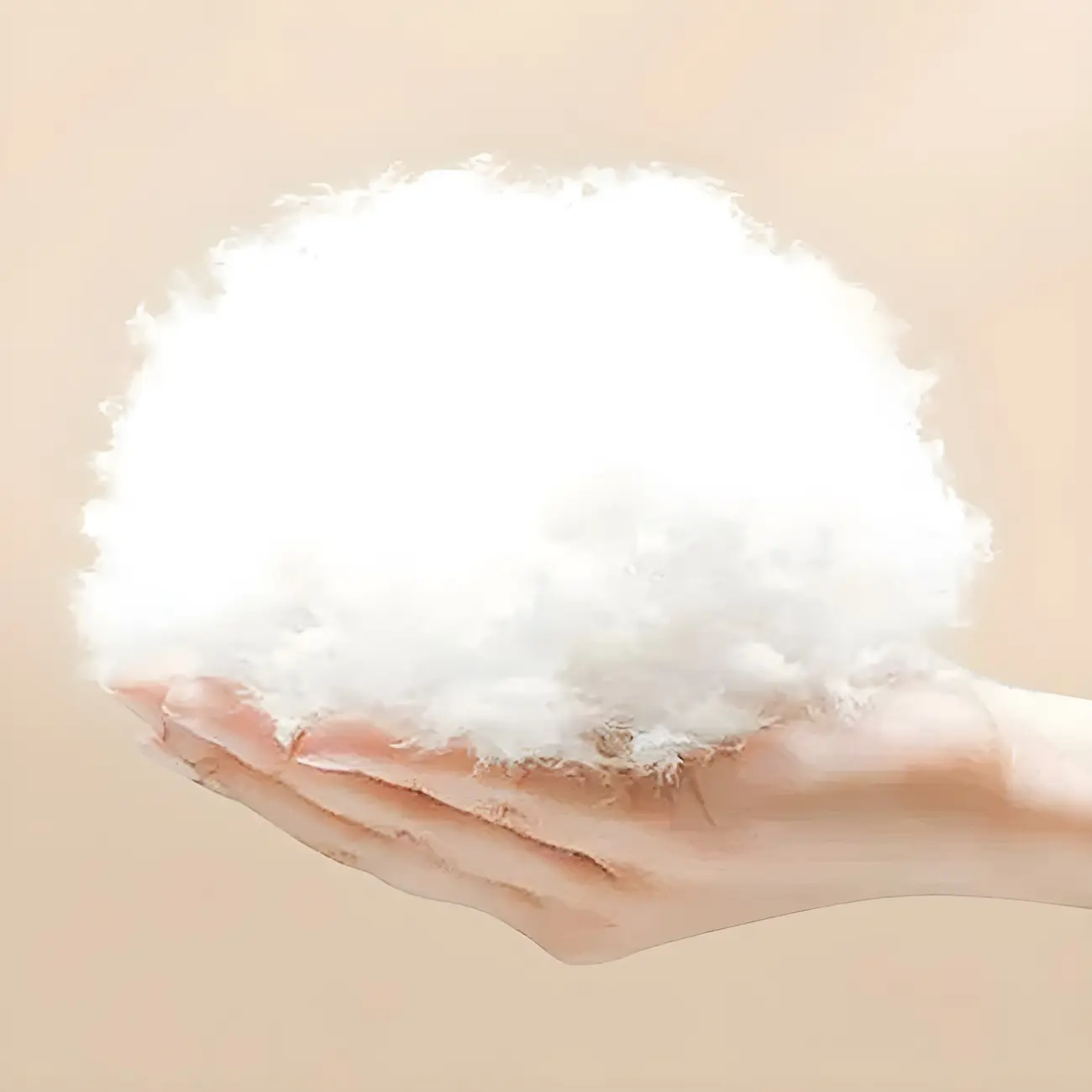 Modern Flannel Upholstered Rocking Chair with Ottoman