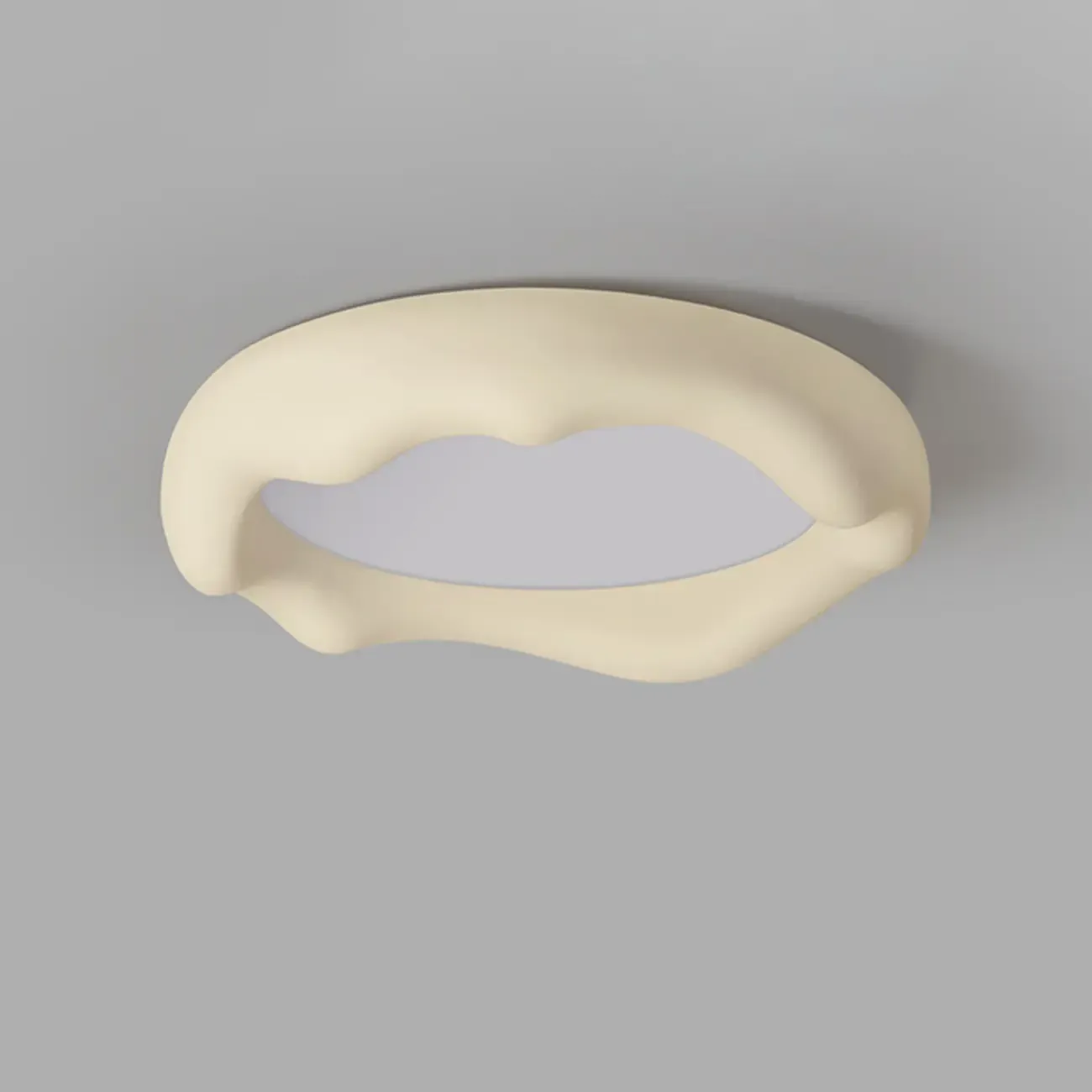 Acrylic Artistic Melting Cream Design Flush Ceiling Light