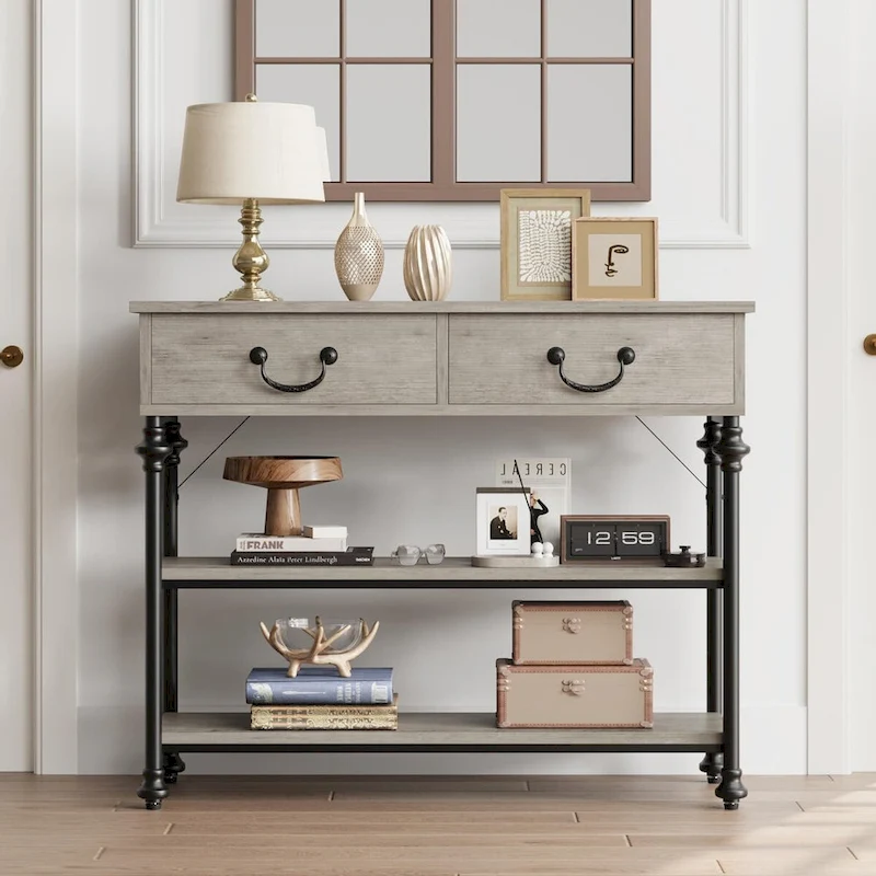 Console Table with Drawers