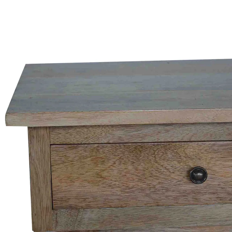 Oak 2-Drawer Hallway Console Table