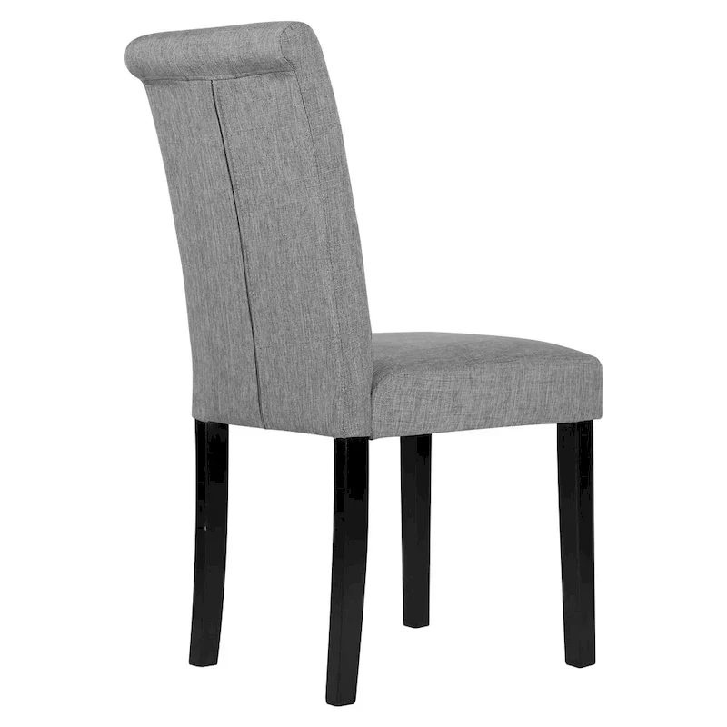 Fabric Upholstery Button Tufted Dining Chairs Set of 2