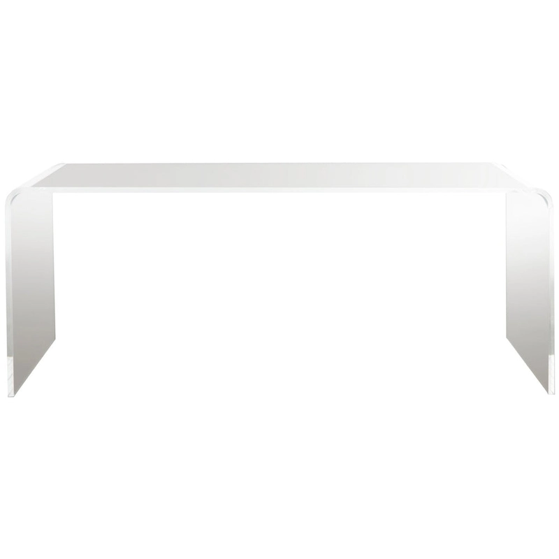 SAFAVIEH Alfredine Clear Acrylic Coffee Table - 35.4 x 17.7 x 13.8 - 35Wx18Dx14H