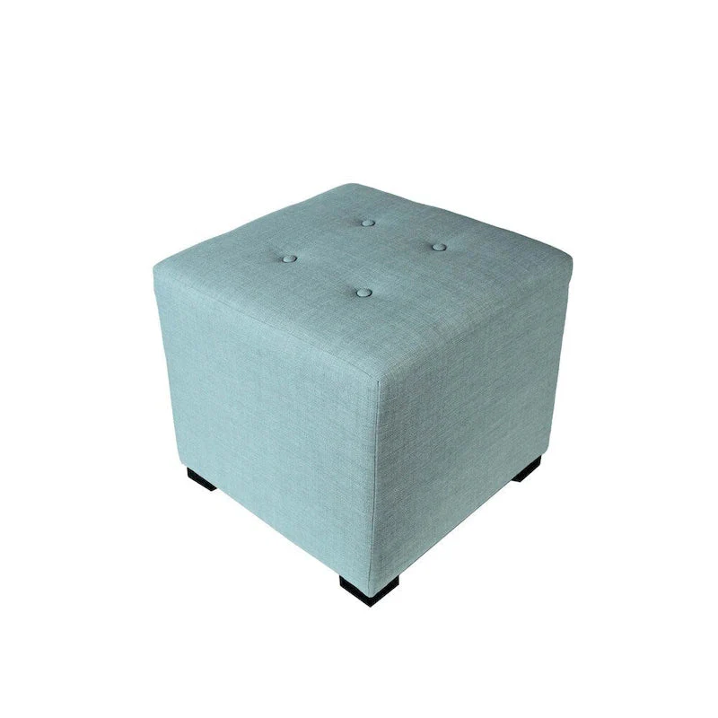 MJL Furniture Solid 4 Button Tufted Square Ottoman