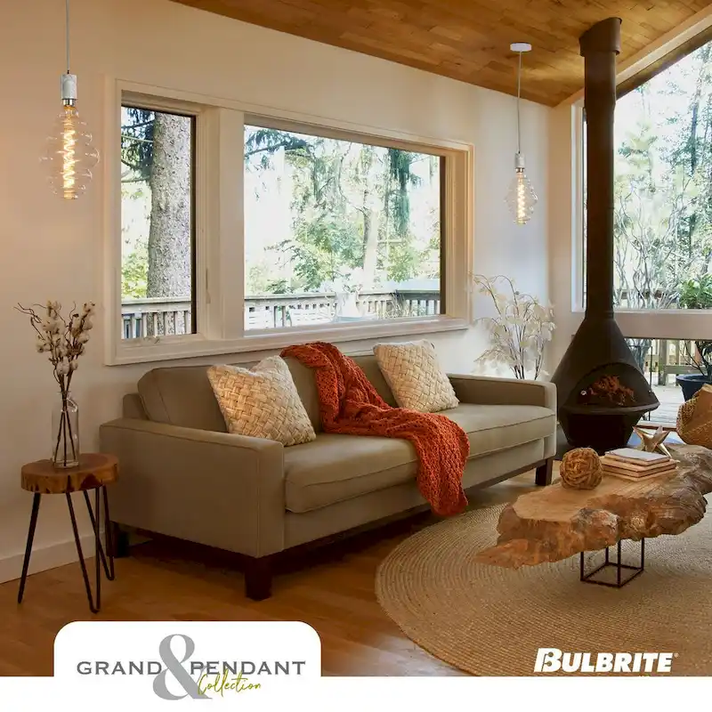 Bulbrite LED Grand Bulb and Pendant Kit of (1) 4 Watt Clear Glass 15  Beehive Shaped Bulb