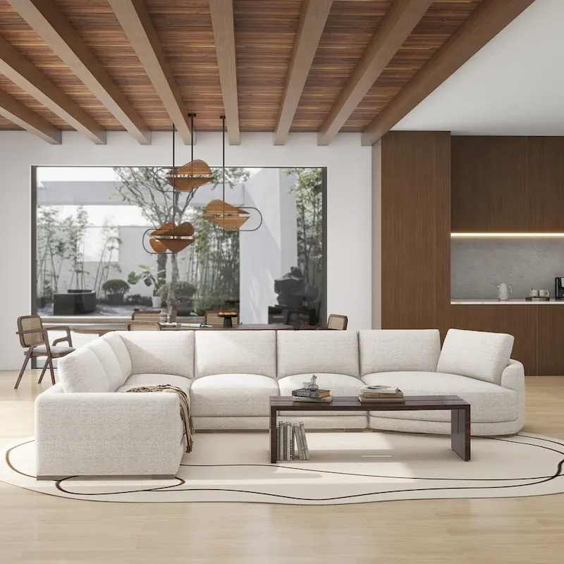 Laguna 165.5 L-Shape Modular Sectional Sofa with Chaise Lounge