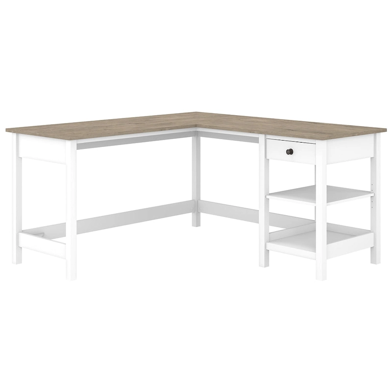 Mayfield 60W L Shaped Computer Desk with Storage by Bush Furniture