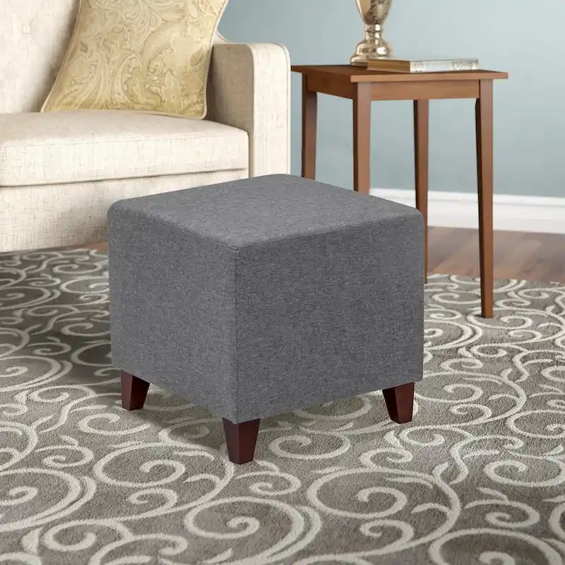 Adeco Simple British Style Passionate Cube Ottoman Footstool