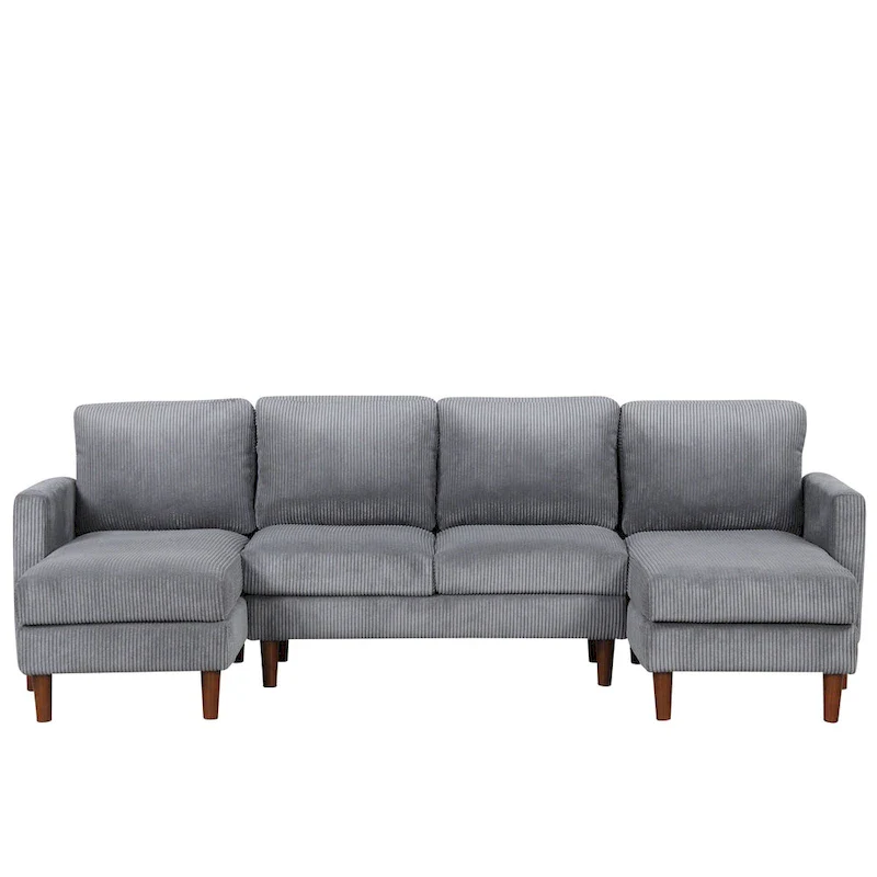 U-shaped Sponge-filled Cushion Combination Sofa