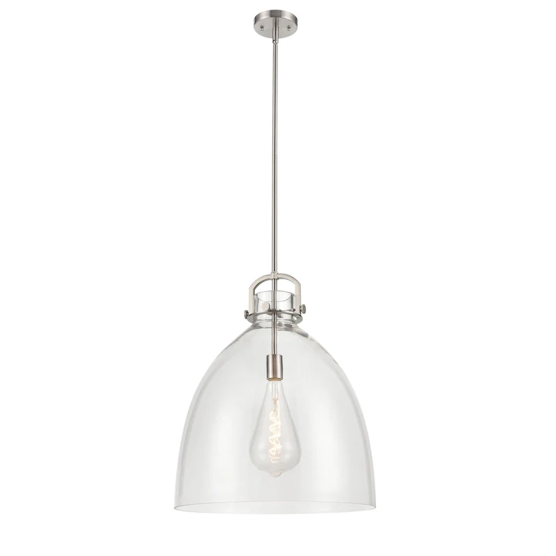 Innovations Lighting Newton Bell - 1 Light 18  Stem Hung Pendant