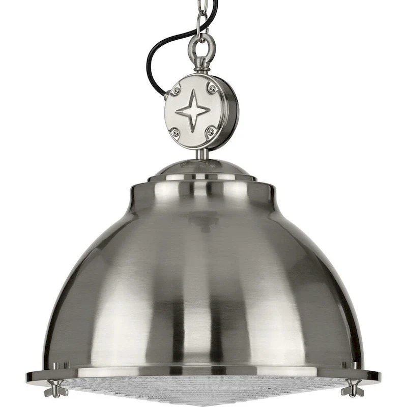 Medal Collection Brushed Nickel One-Light Pendant - 14.400  x 15.000  x 15.000