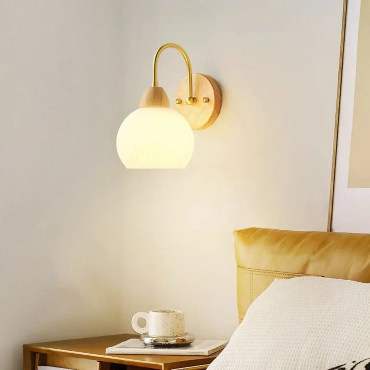 10 to 14 Inch Simple LED Wall Sconce for Bedroom Lighting