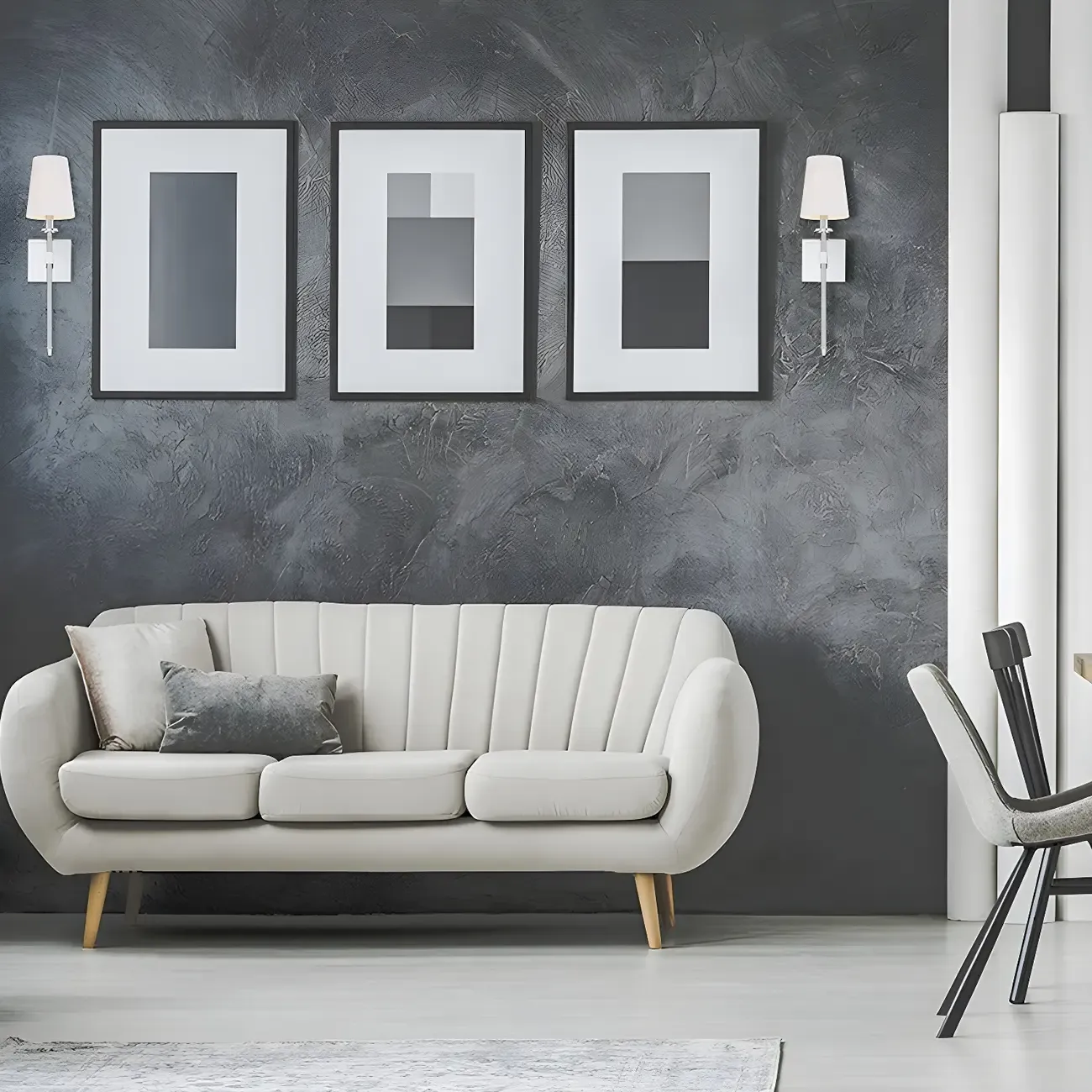 Mini Modern Straight Rod Metal Bathroom Vanity Light with Shade