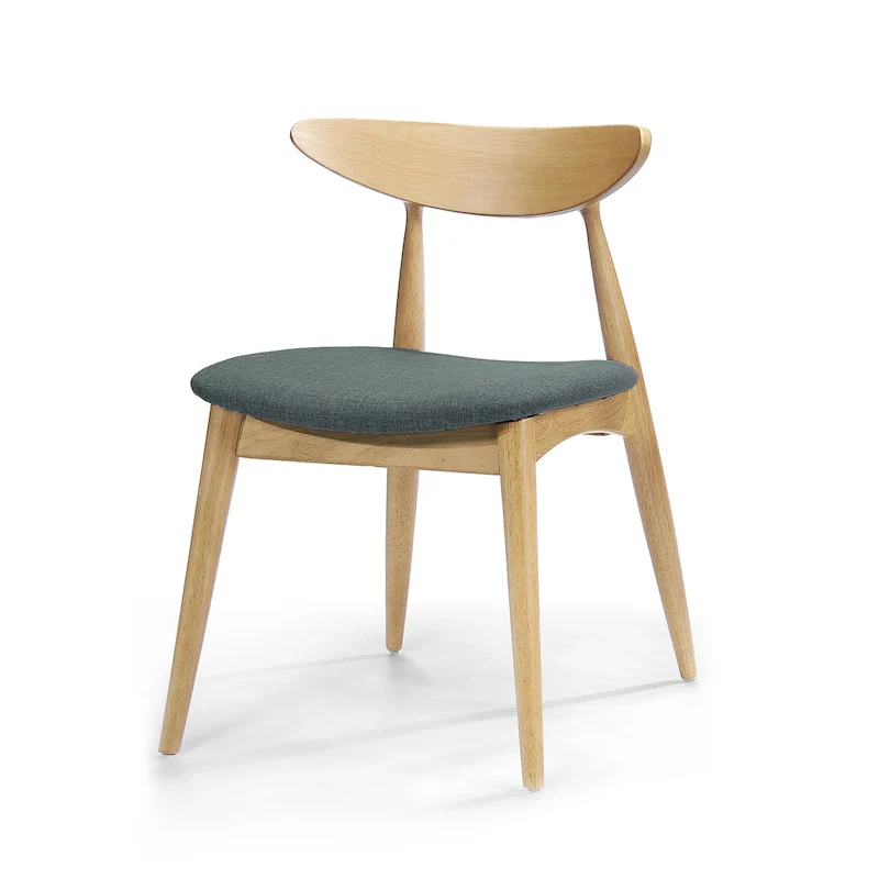 Barron Mid-Century Modern Dining Chairs (Set of 2) by Christopher Knight Home - 22.50   W x 19.75   L x 28.75   H